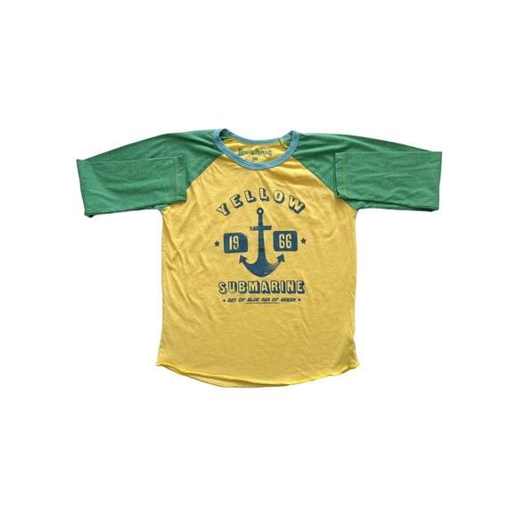 Rowdy Sprout Beatles Yellow Submarine Raglan Tee Size 10 - Picture 1 of 4